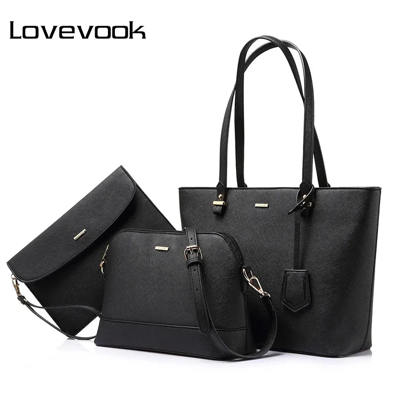 مجموعة اروين التجارية ARWEN&AJH GROUP  2024 European Free sample  hot sale factory women leather tote bag high quality summer 3 pieces ladies purses and handbags women bags