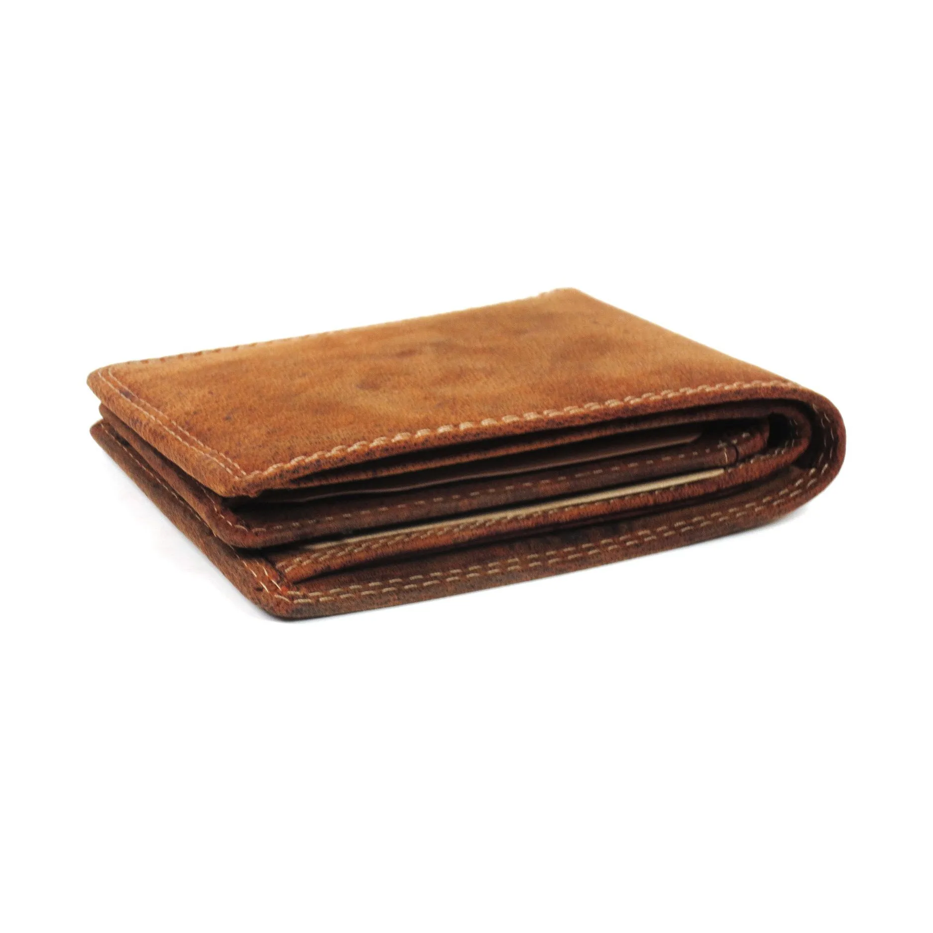 Adrian Klis Leather Billfold Wallet 214 - Brown