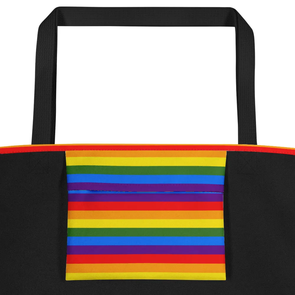 All-Over Print Large Tote Bag - Multi Colors