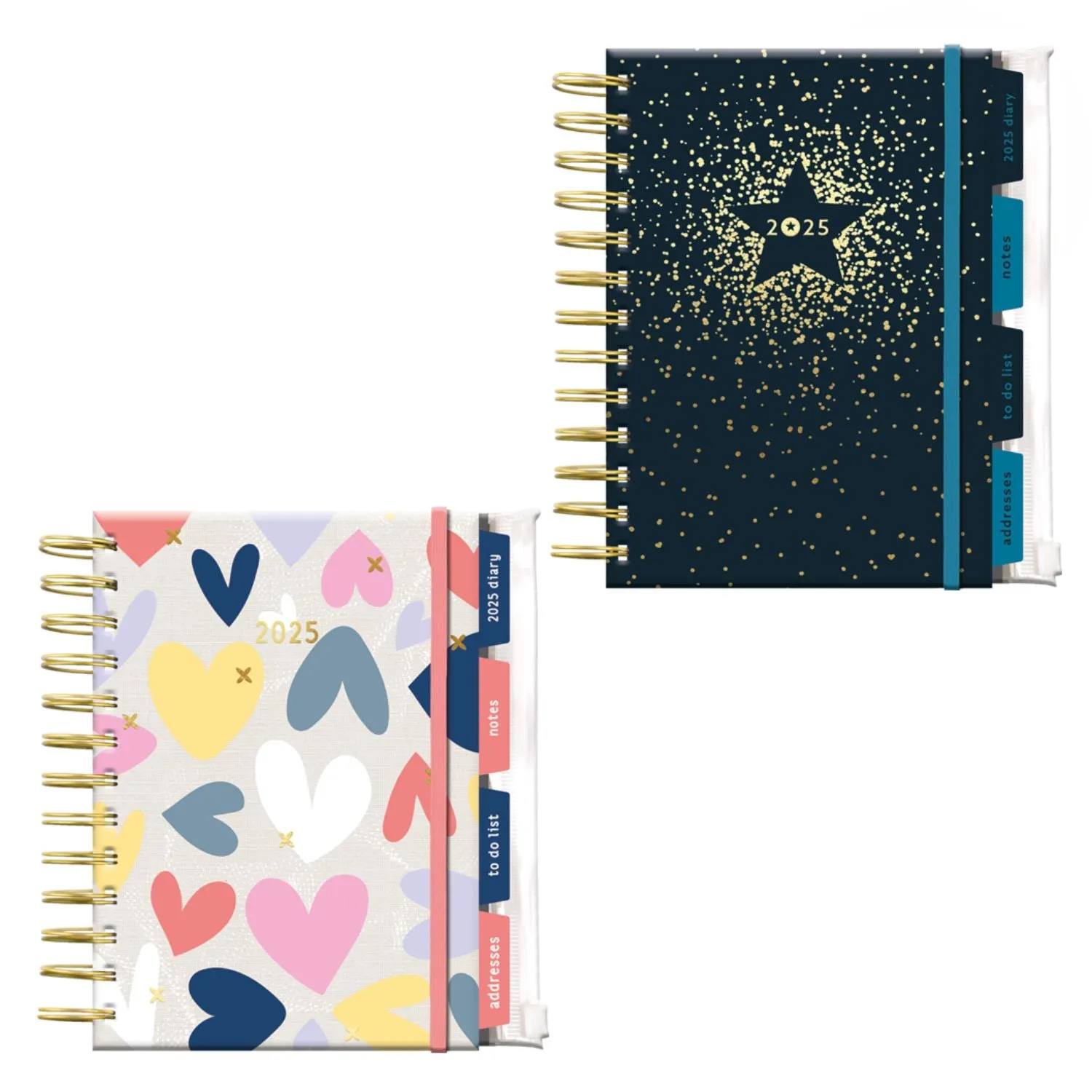 Anker A5 Organiser Assorted Week to View Diary 2025 (Choice of 2)