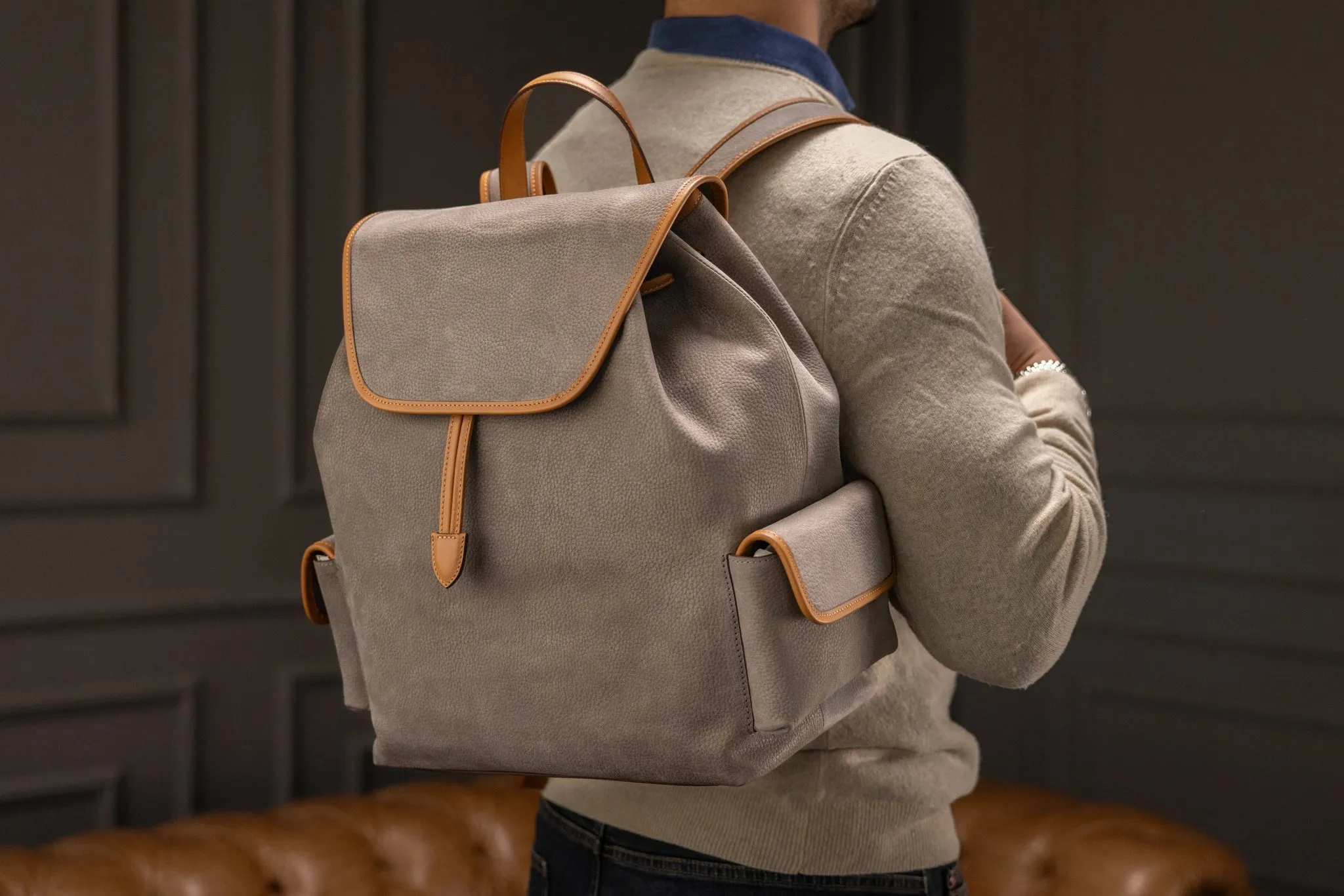 Backpack - Nubuck Grey 01