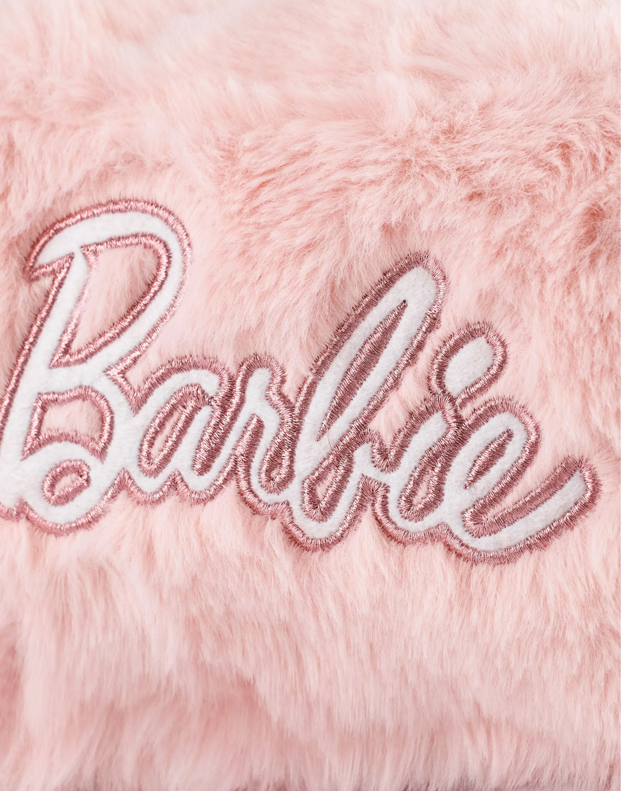 Barbie Womens Fluffy Makeup Bag