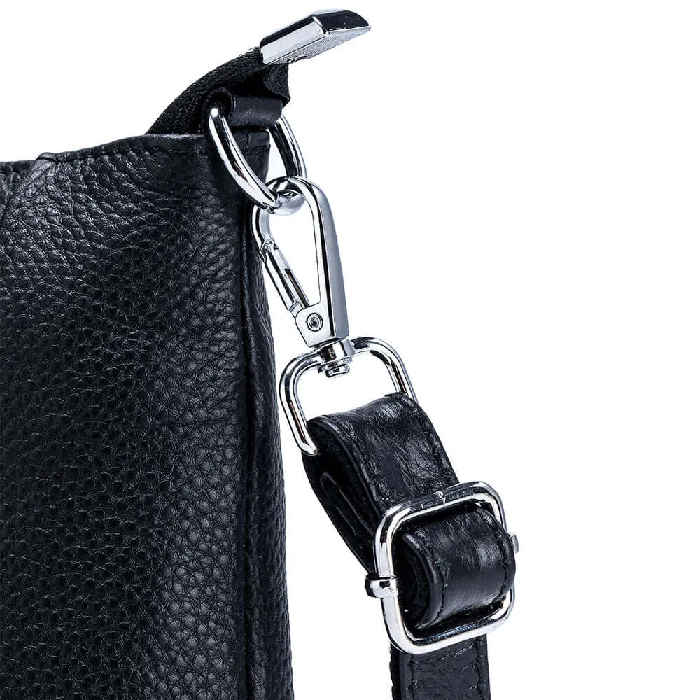 Black Leather Crossbody Bag for Women – Stylish and Functional