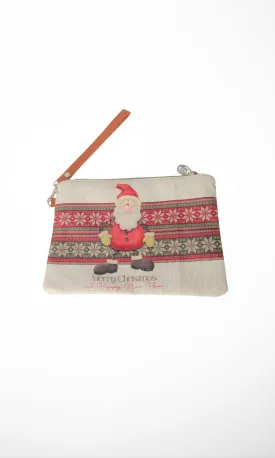 Christmas Women Medium Clutch (Old Santa)