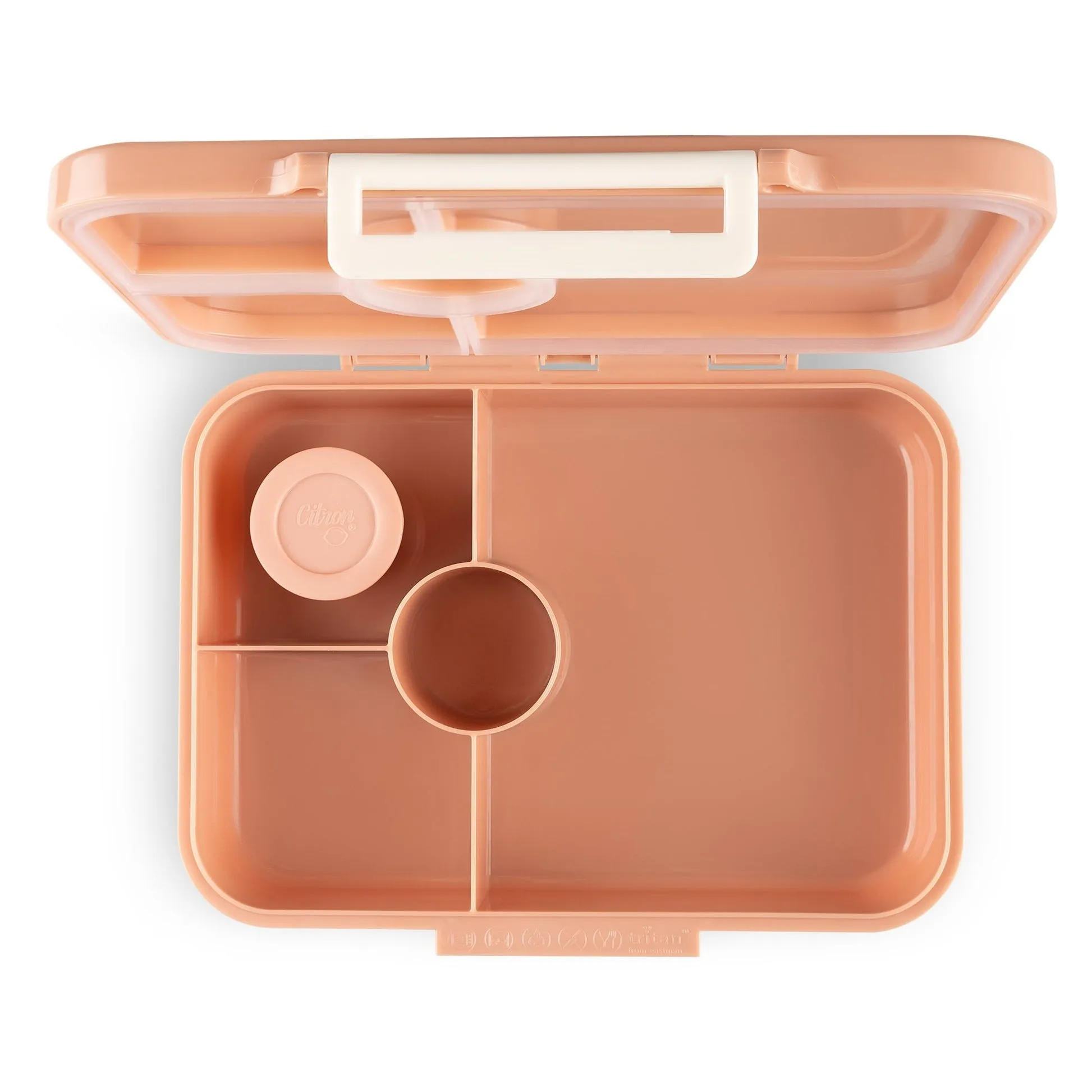 Citron Incredible Tritan Lunchbox with Saucer - Unicorn - Blush Pink