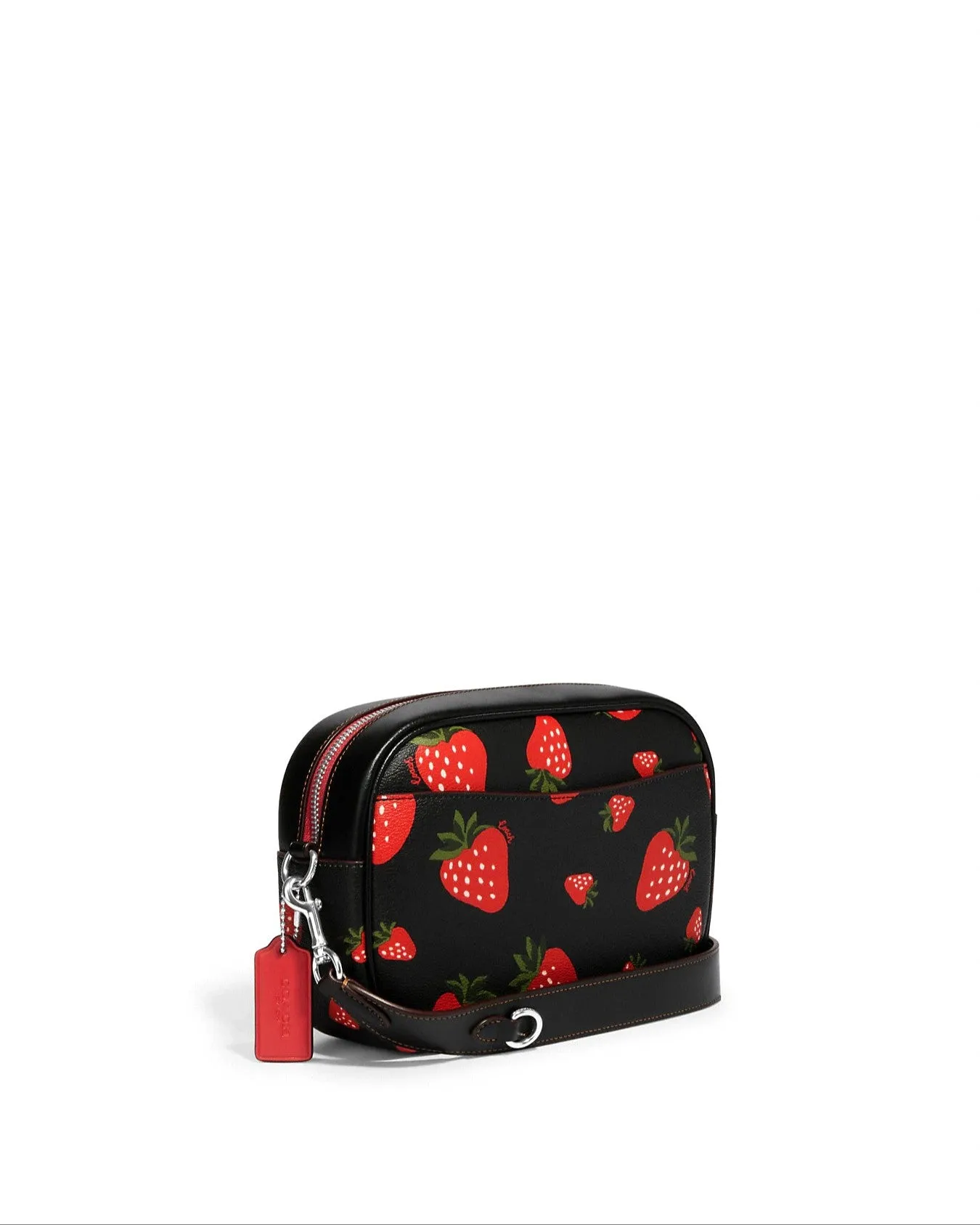 Coach Women's Black Multi Jamie Camera Bag With Wild Strawberry Print