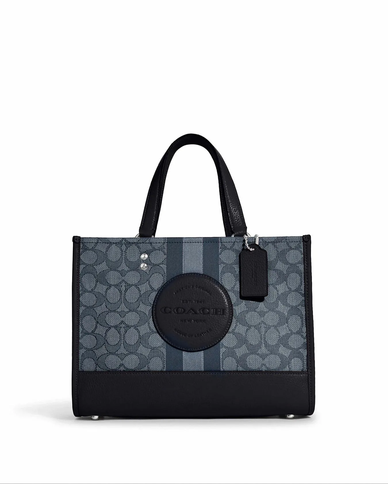 Coach Women's Denim & Midnight Navy Multi Dempsey Carryall In Signature Jacquard With Stripe And Coach Patch