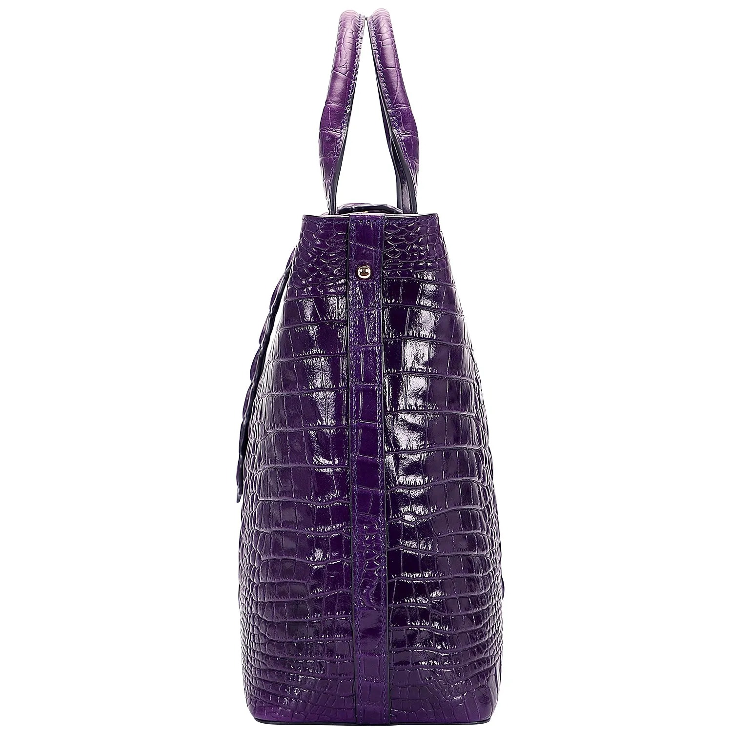 Crocodile Top Handle Handbag