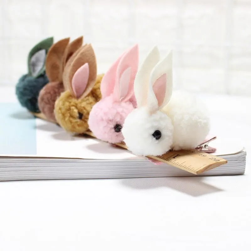 Cute Hair Ball Rabbit Hair Clip