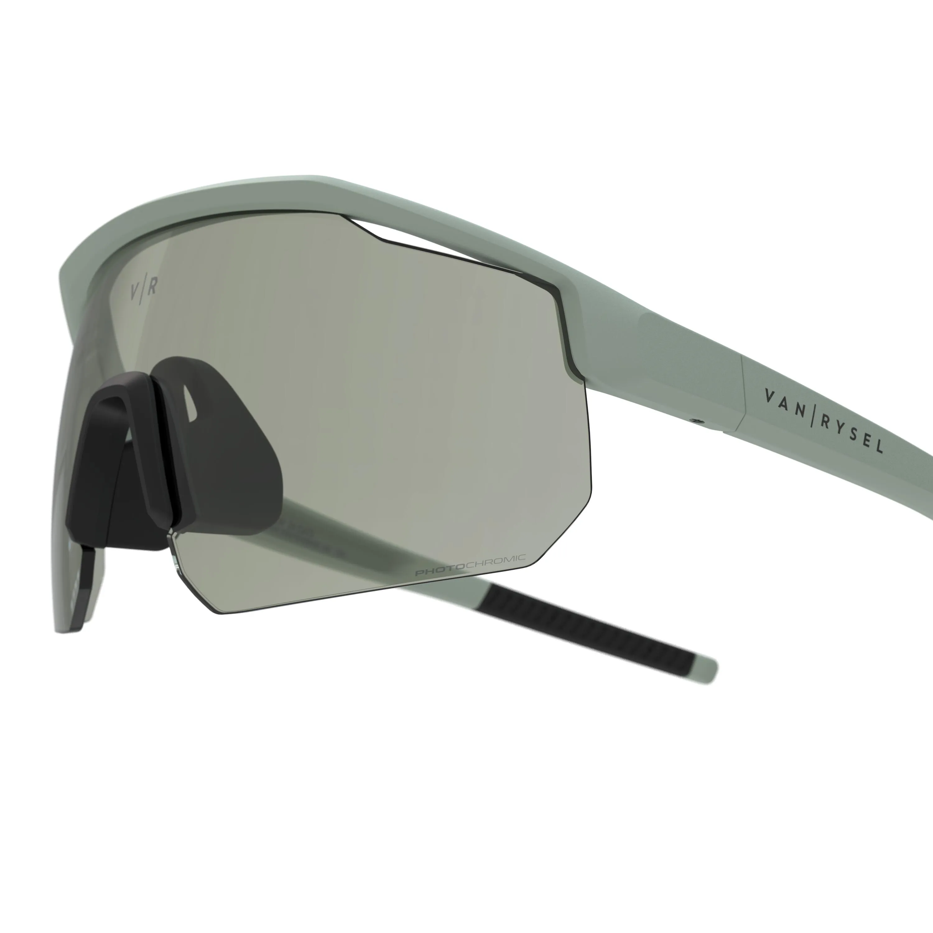 Cycling glasses RR 900 photochrom women/men gray VAN RYSEL, sage