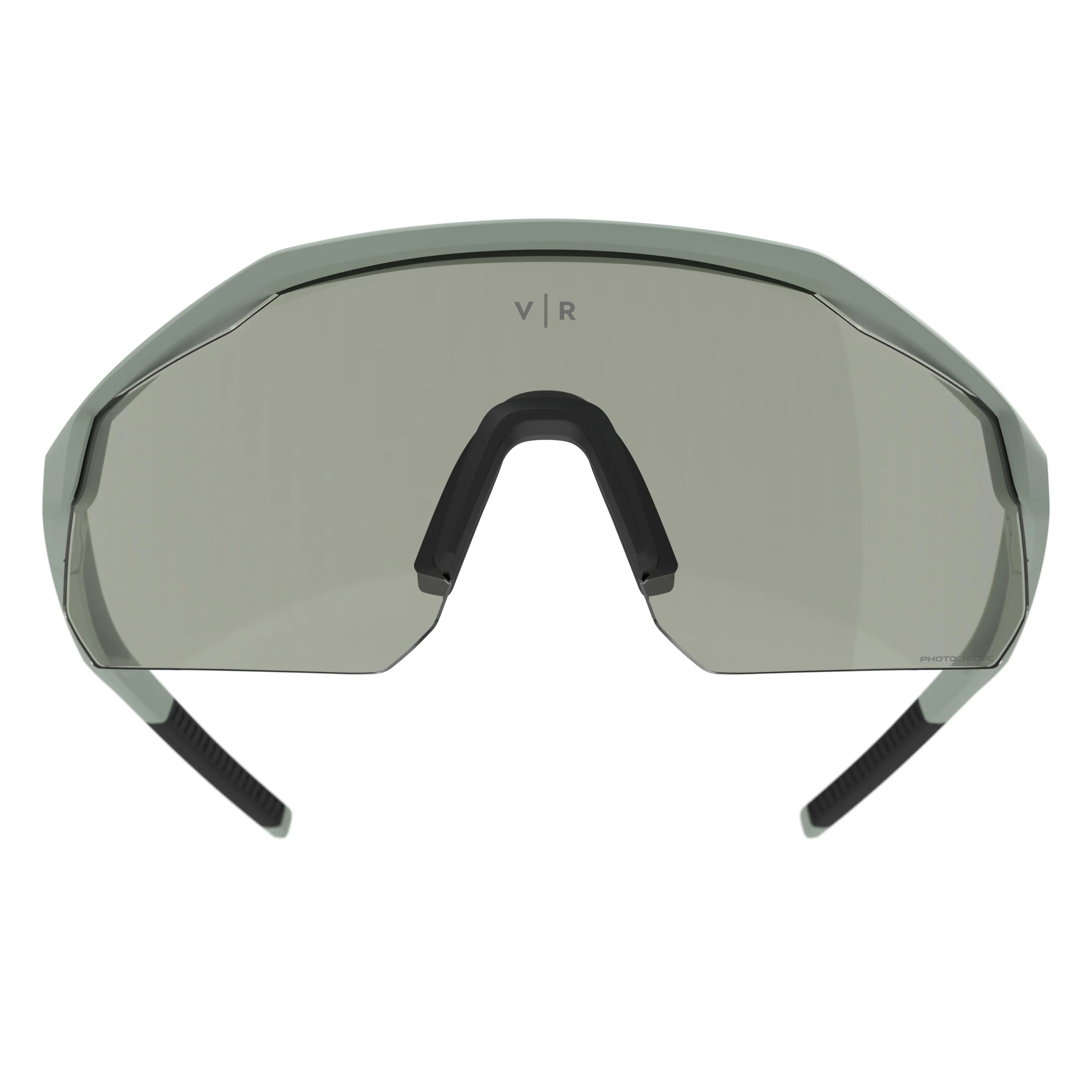 Cycling glasses RR 900 photochrom women/men gray VAN RYSEL, sage