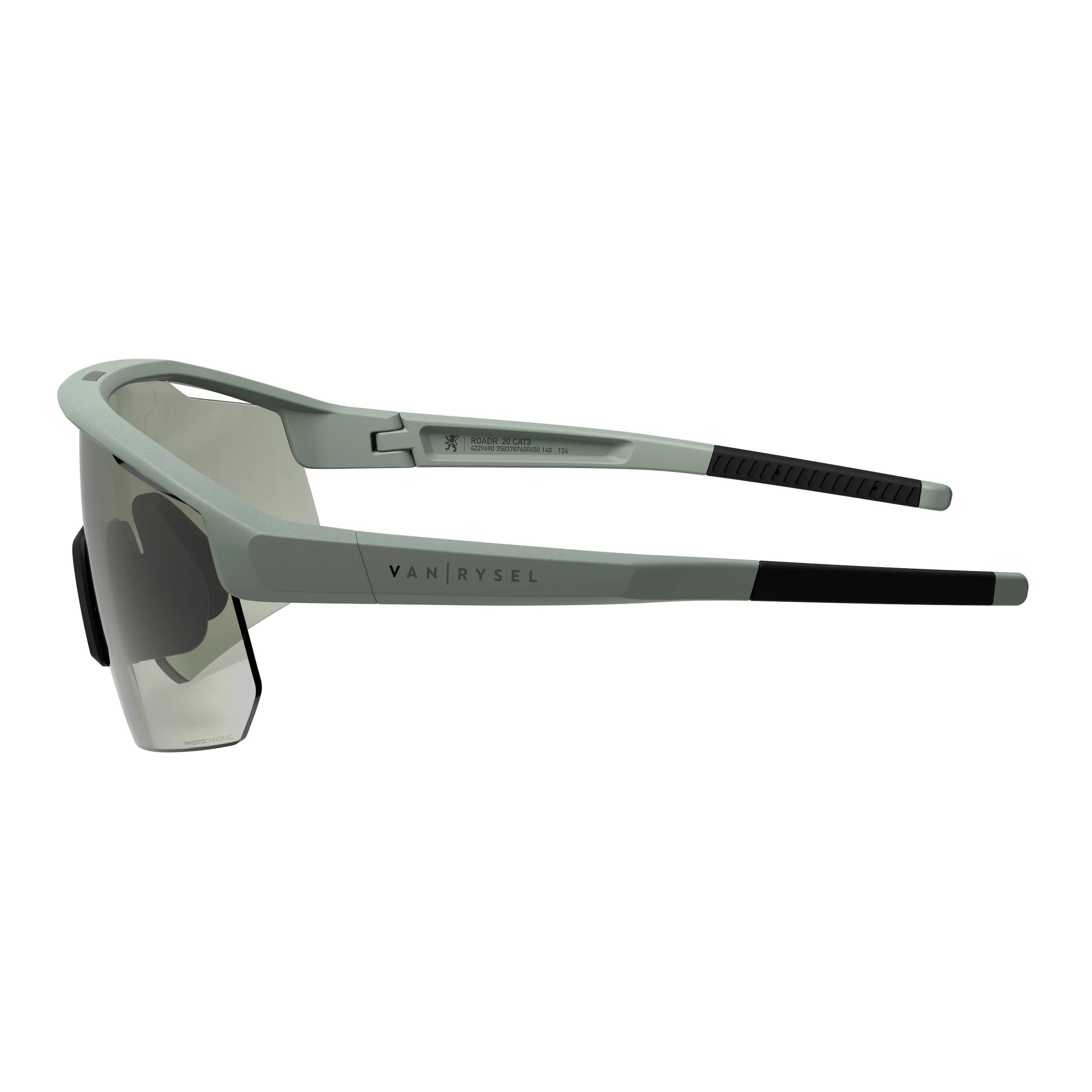 Cycling glasses RR 900 photochrom women/men gray VAN RYSEL, sage