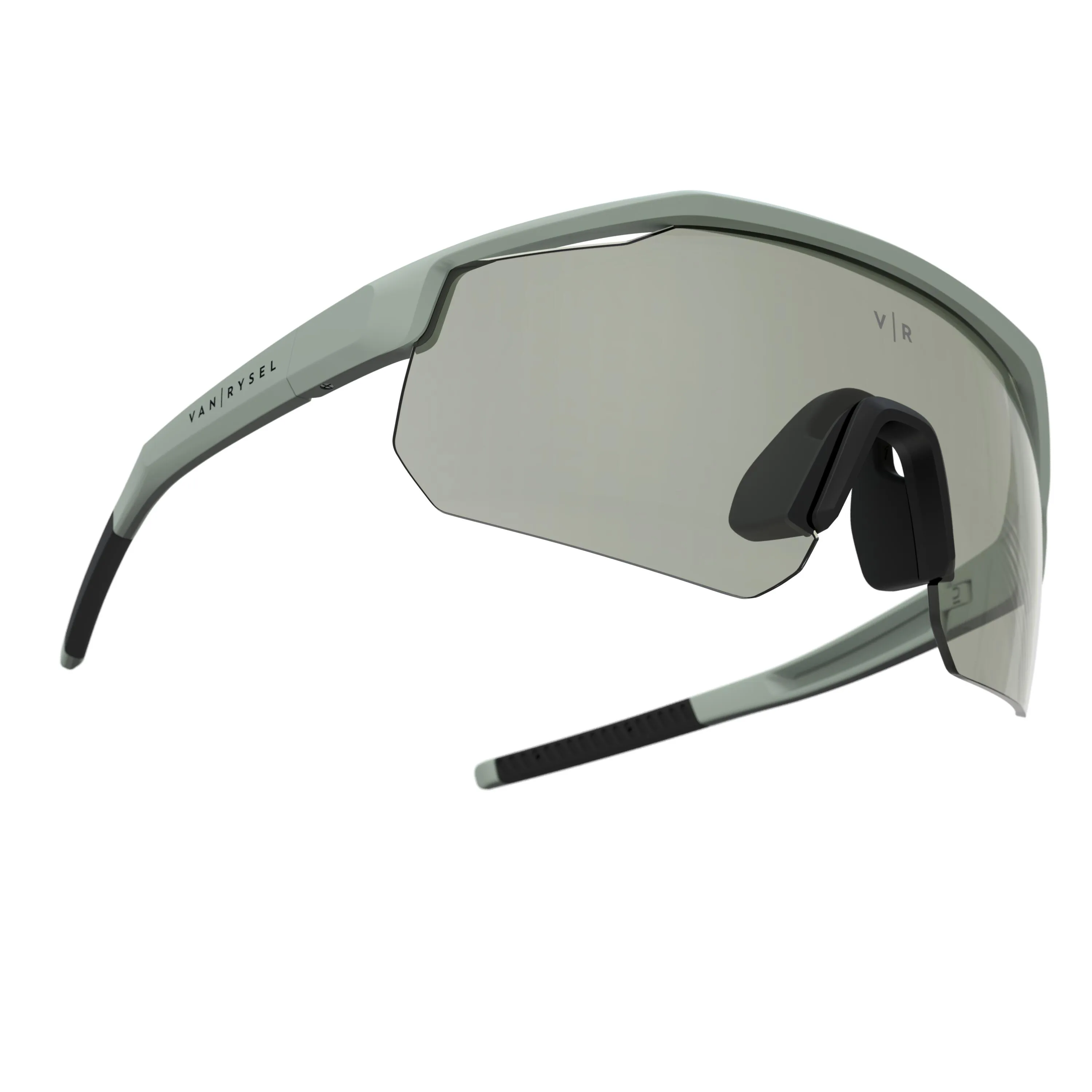 Cycling glasses RR 900 photochrom women/men gray VAN RYSEL, sage