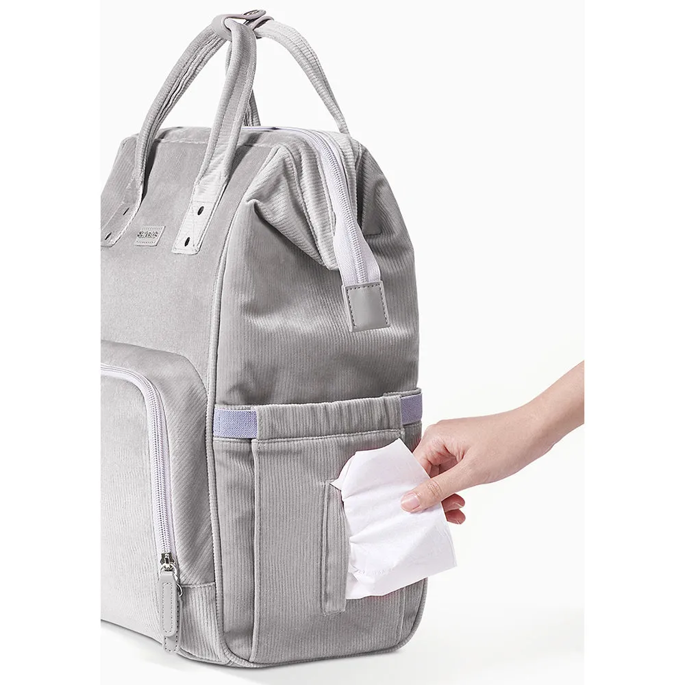 Diaper Bag Corduroy - Grey