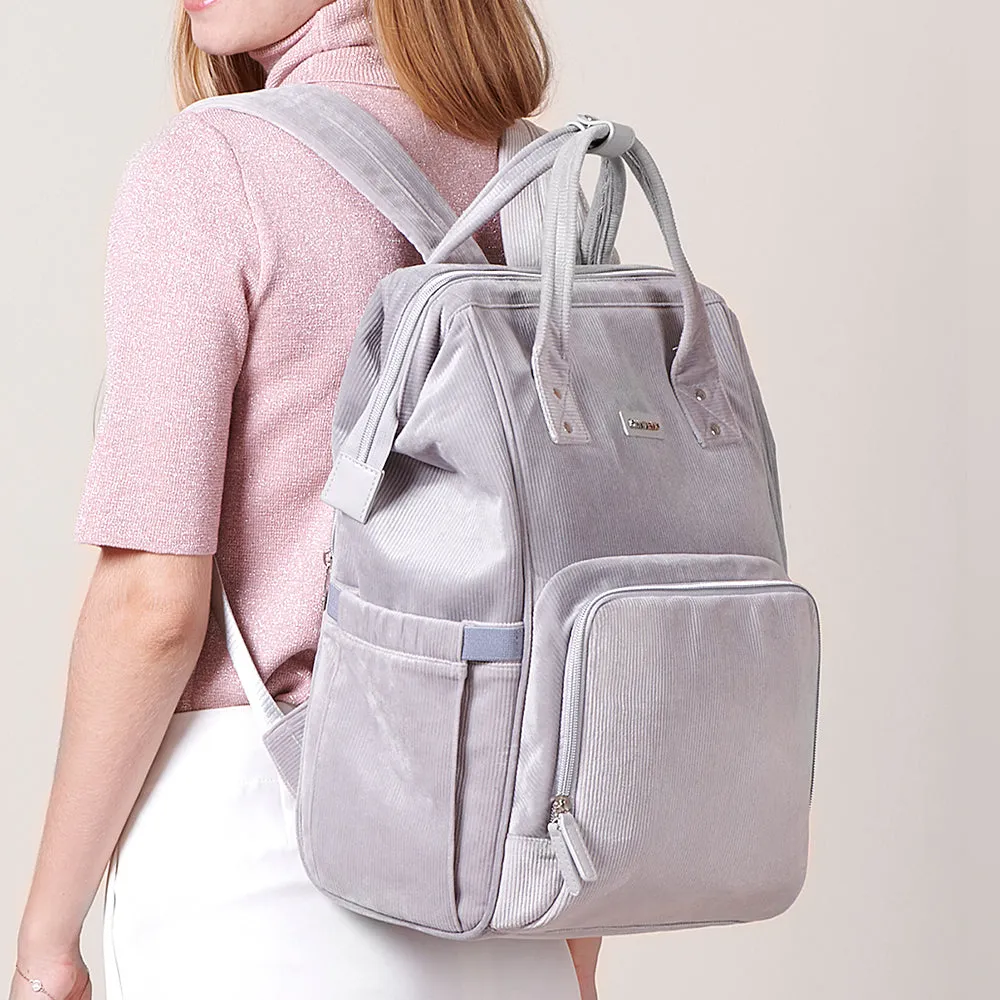 Diaper Bag Corduroy - Grey