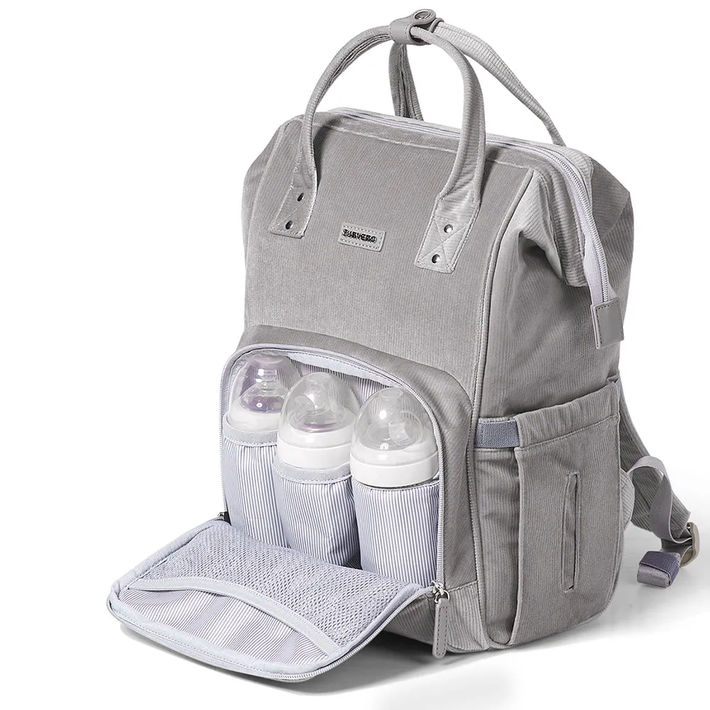 Diaper Bag Corduroy - Grey