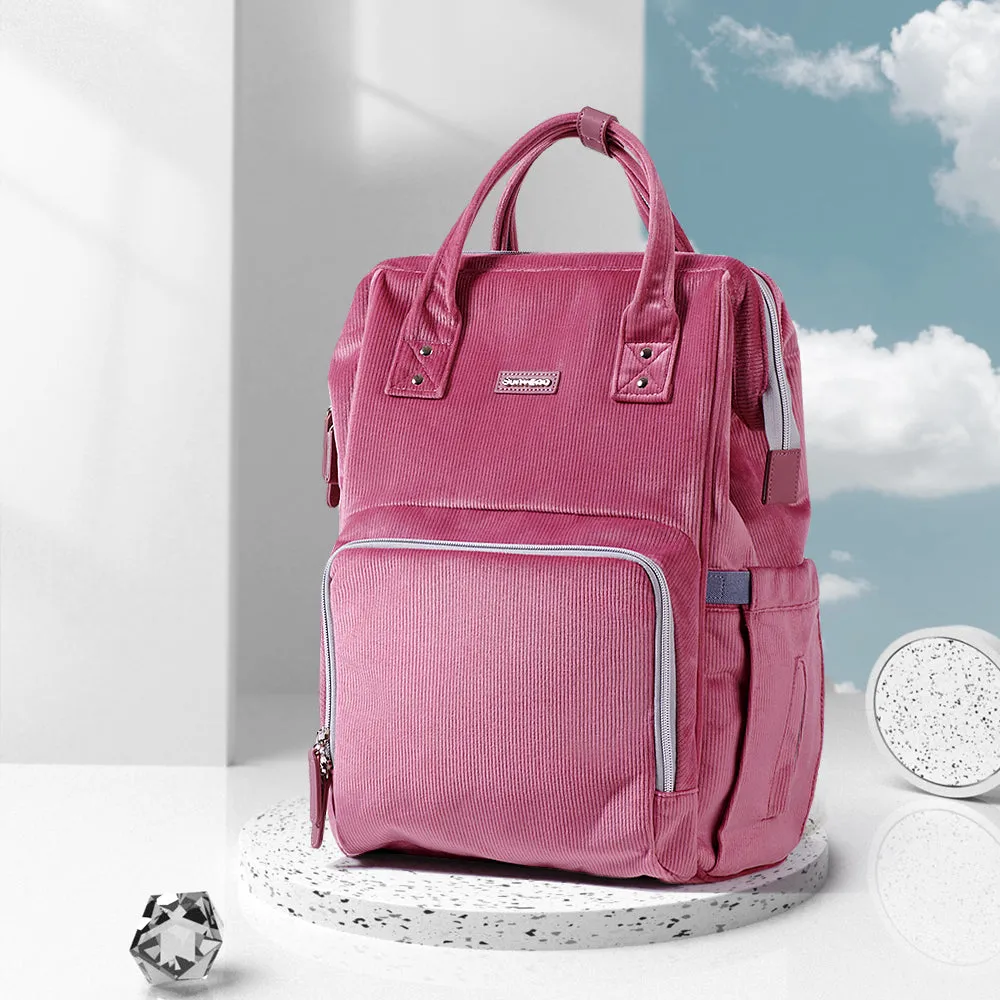 Diaper Bag Corduroy - Pink