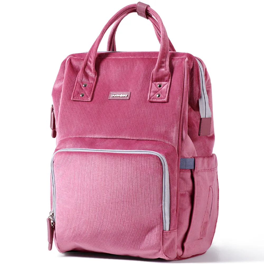 Diaper Bag Corduroy - Pink