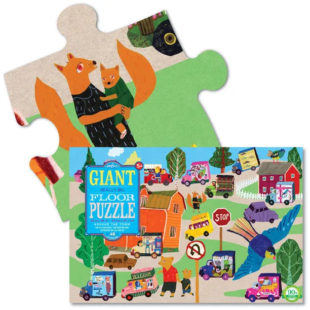 eeBoo Around The Town Giant Puzzle