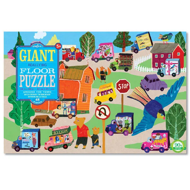 eeBoo Around The Town Giant Puzzle