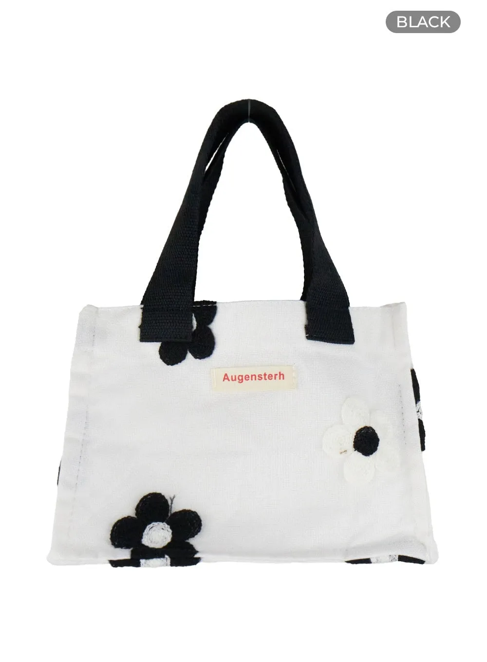 Flower Embroidered Tote Bag OL423