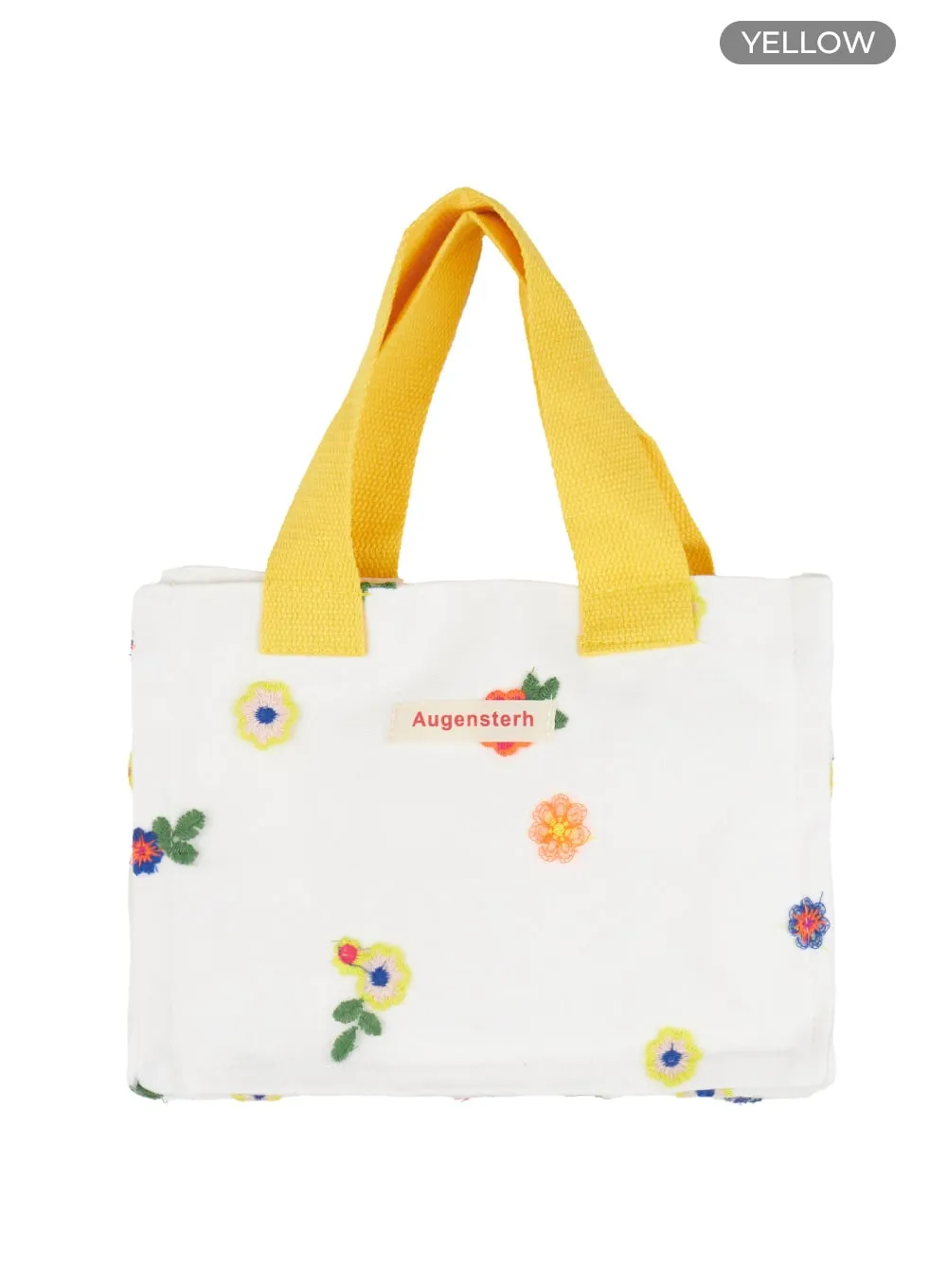 Flower Embroidered Tote Bag OL423