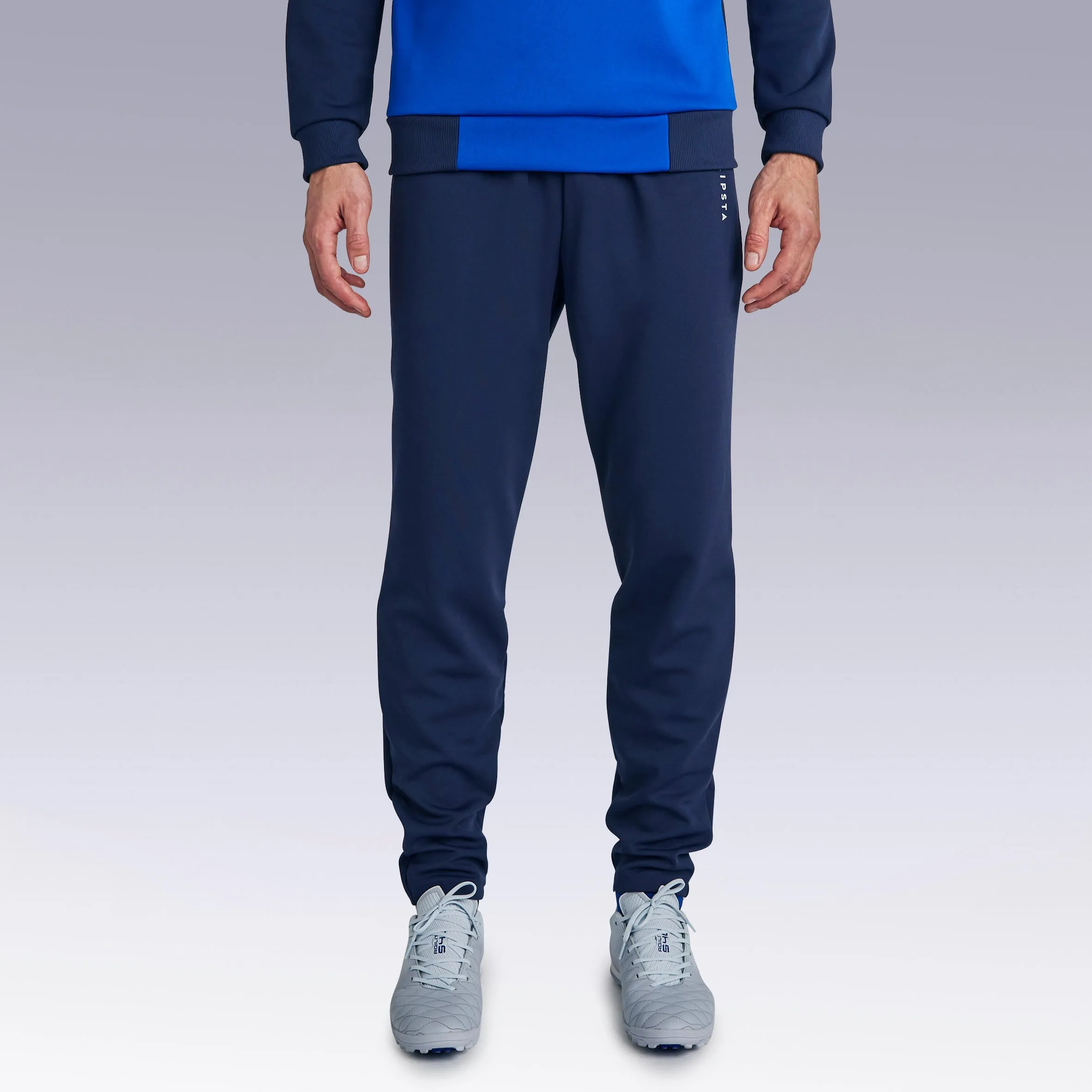 Football training trousers for women/men Kipsta Essentiel, dark blue