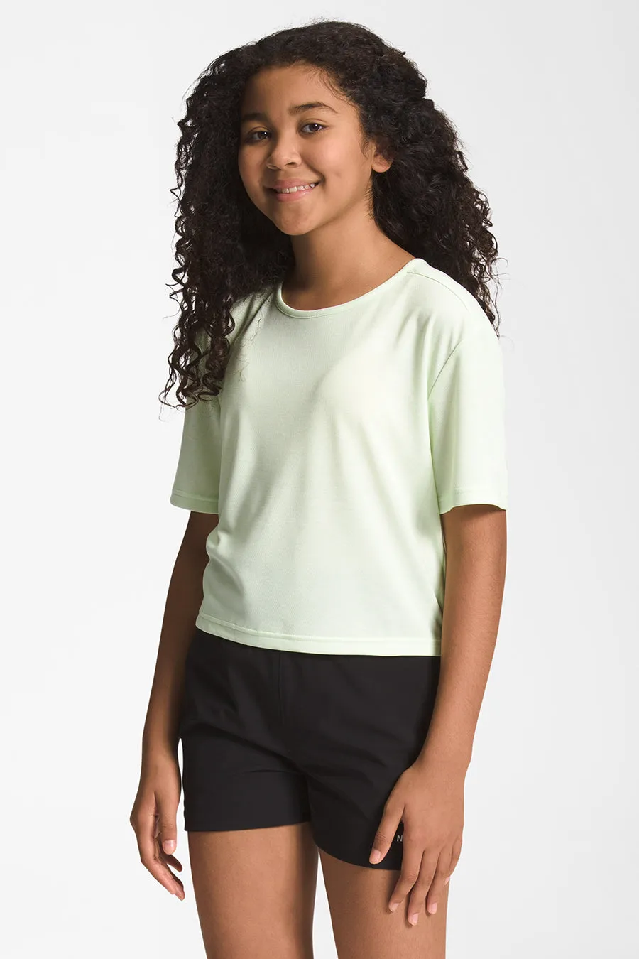 Girls T-shirt North Face Sports Boxy Lime Cream