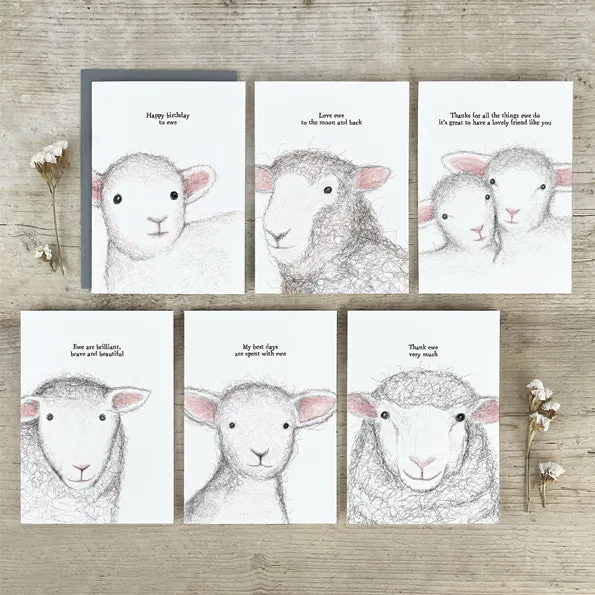 Greetings Card Sheep - Thanks for all the Things Ewe Do 14290