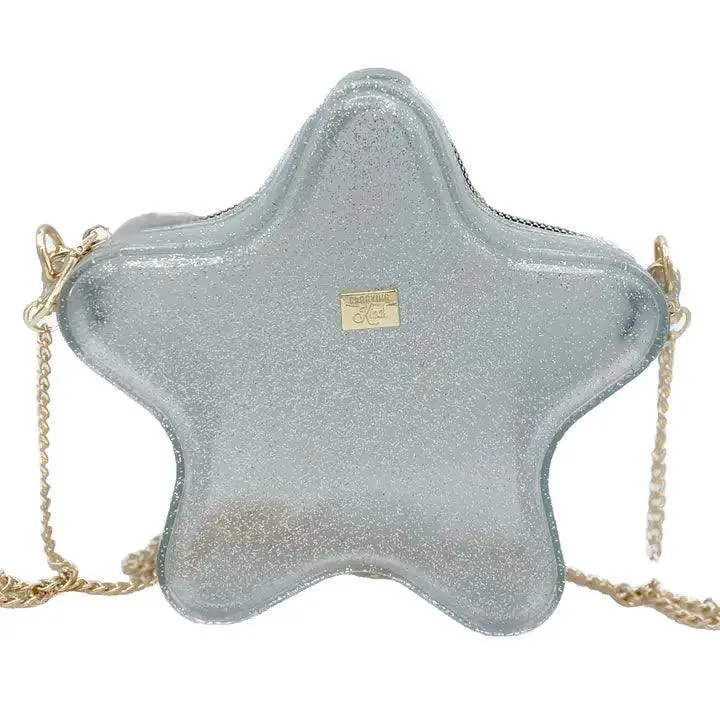 Handbags | Taylor Kids Sparkle Jelly Purse -Silver Star | Carrying Kind