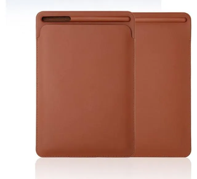 iPad Pro 12.9 leather Sleeve Case  Pouch Bag Cover with Pencil Slot