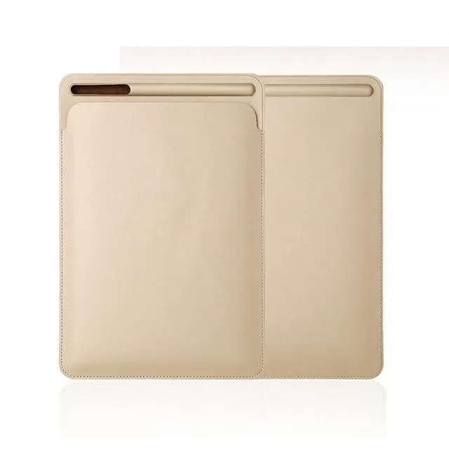 iPad Pro 12.9 leather Sleeve Case  Pouch Bag Cover with Pencil Slot