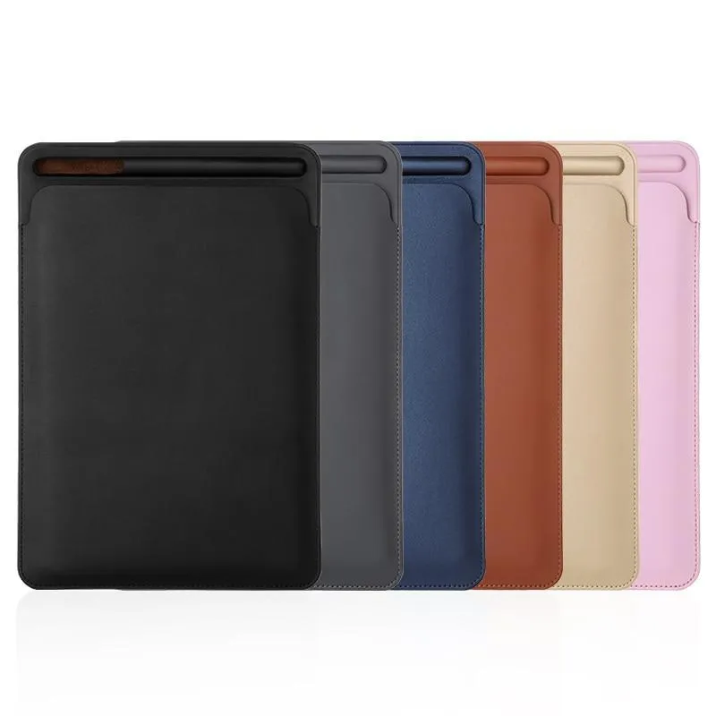 iPad Pro 12.9 leather Sleeve Case  Pouch Bag Cover with Pencil Slot