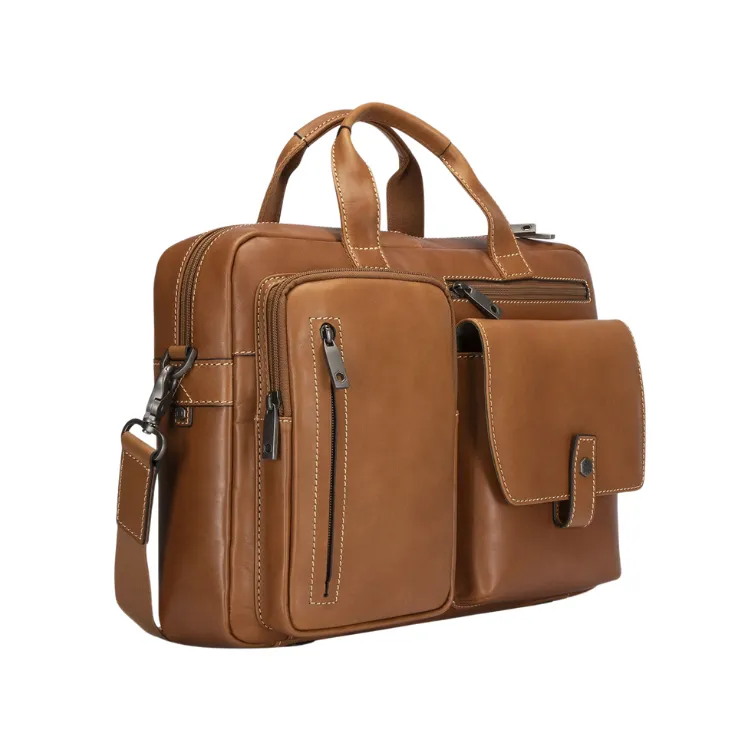 Jekyll & Hide Medium Laptop Briefcase - Colt