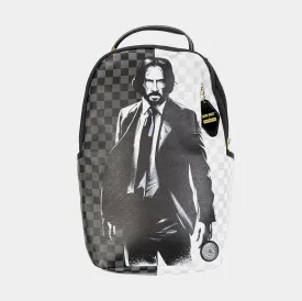 John Wick Sharks In Paris Mens Backpack (Black/White)