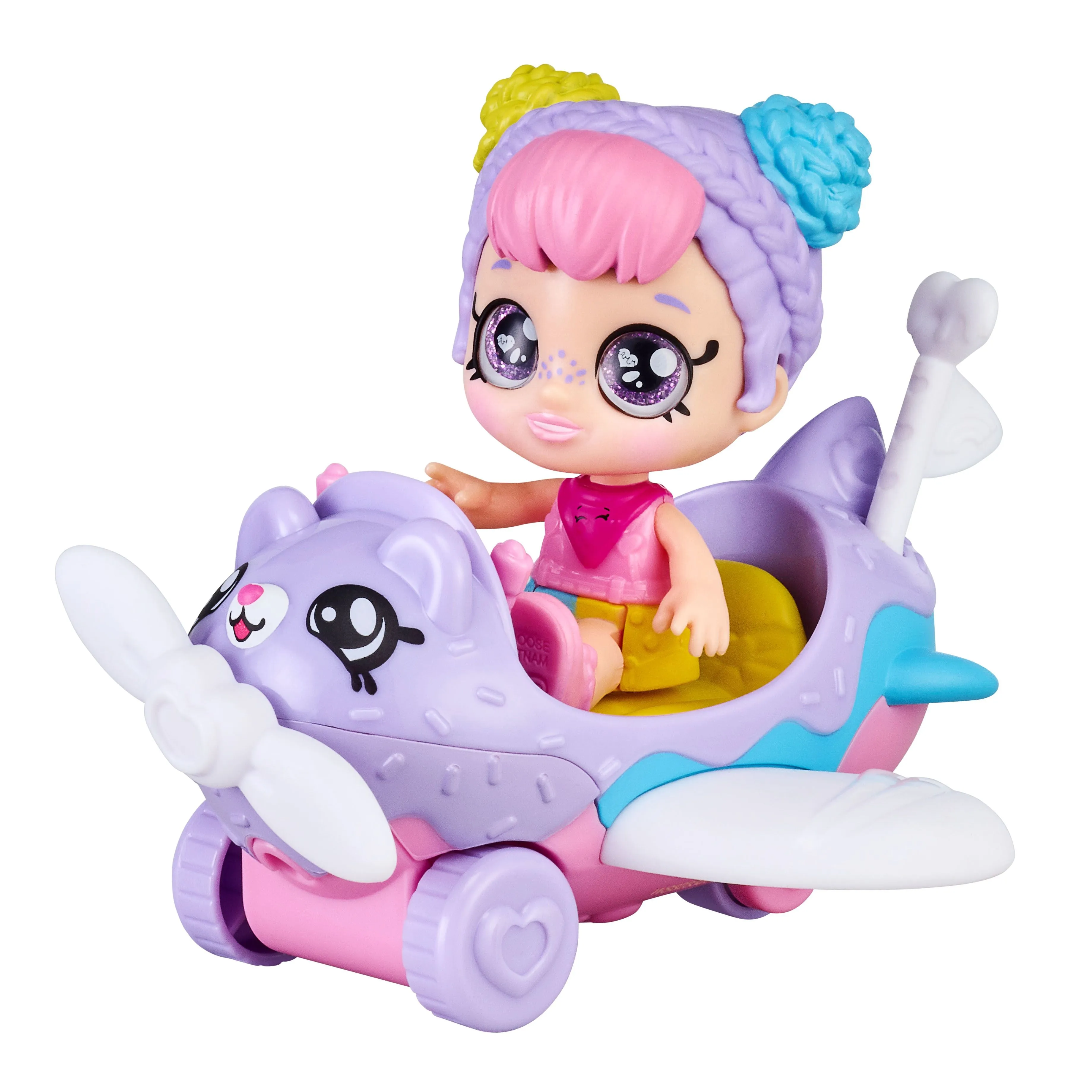 Kindi Kids Minis Doll And Vehicle Rainbow Kate's Airplane