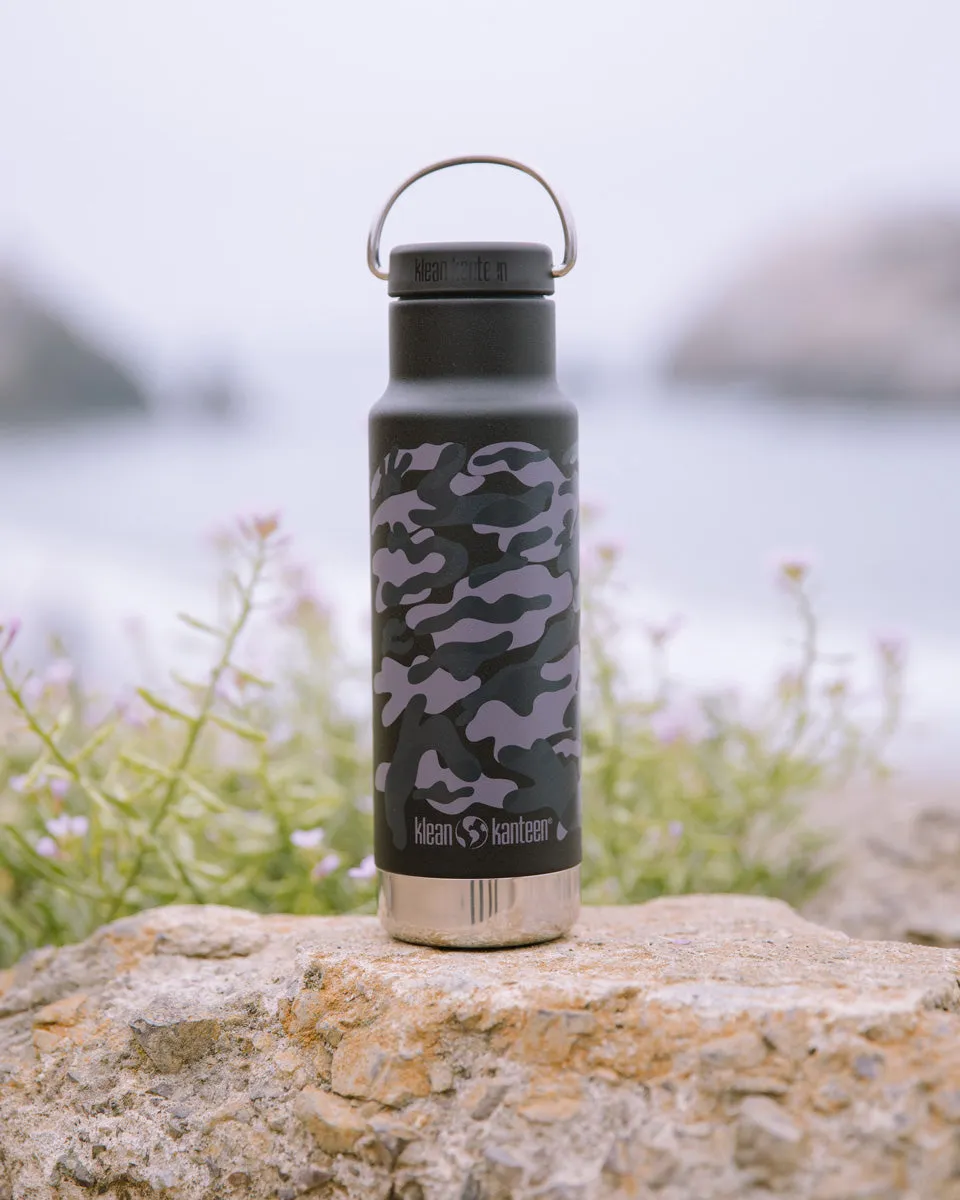 Klean Kanteen 12oz Insulated Classic Narrow Loop - Black Camo Offer