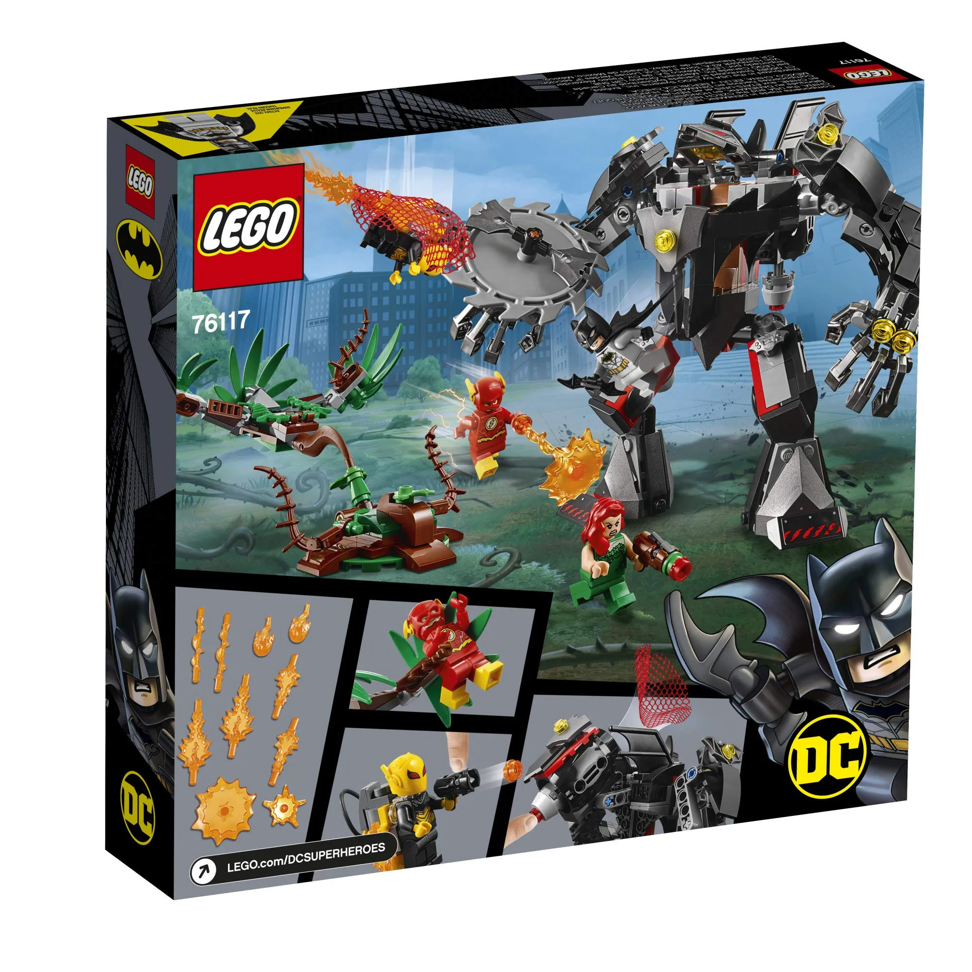 LEGO DC Batman: Batman Mech vs. Poison Ivy Mech 76117 Building Kit , New 2019 (375 Pieces)