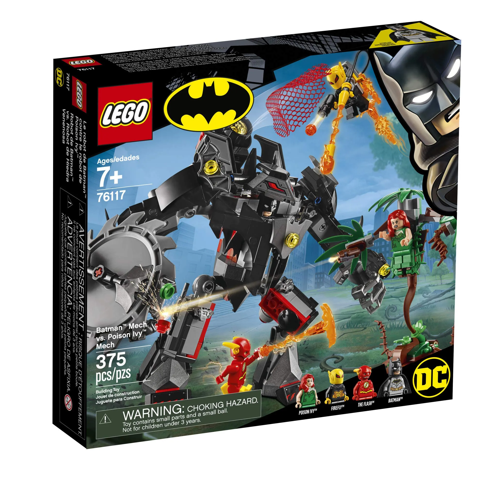 LEGO DC Batman: Batman Mech vs. Poison Ivy Mech 76117 Building Kit , New 2019 (375 Pieces)