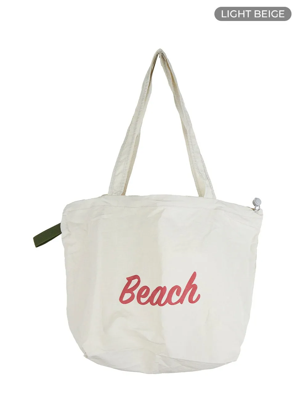 Lettering String Tote Bag OU418