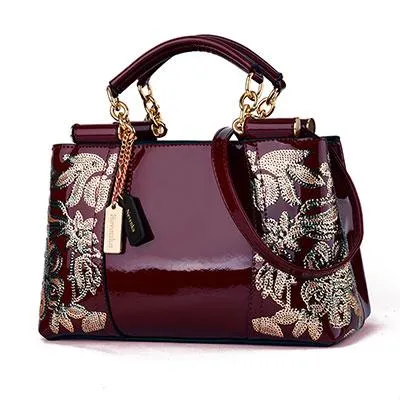 Madison Embroidery Shoulder Bag