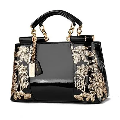 Madison Embroidery Shoulder Bag