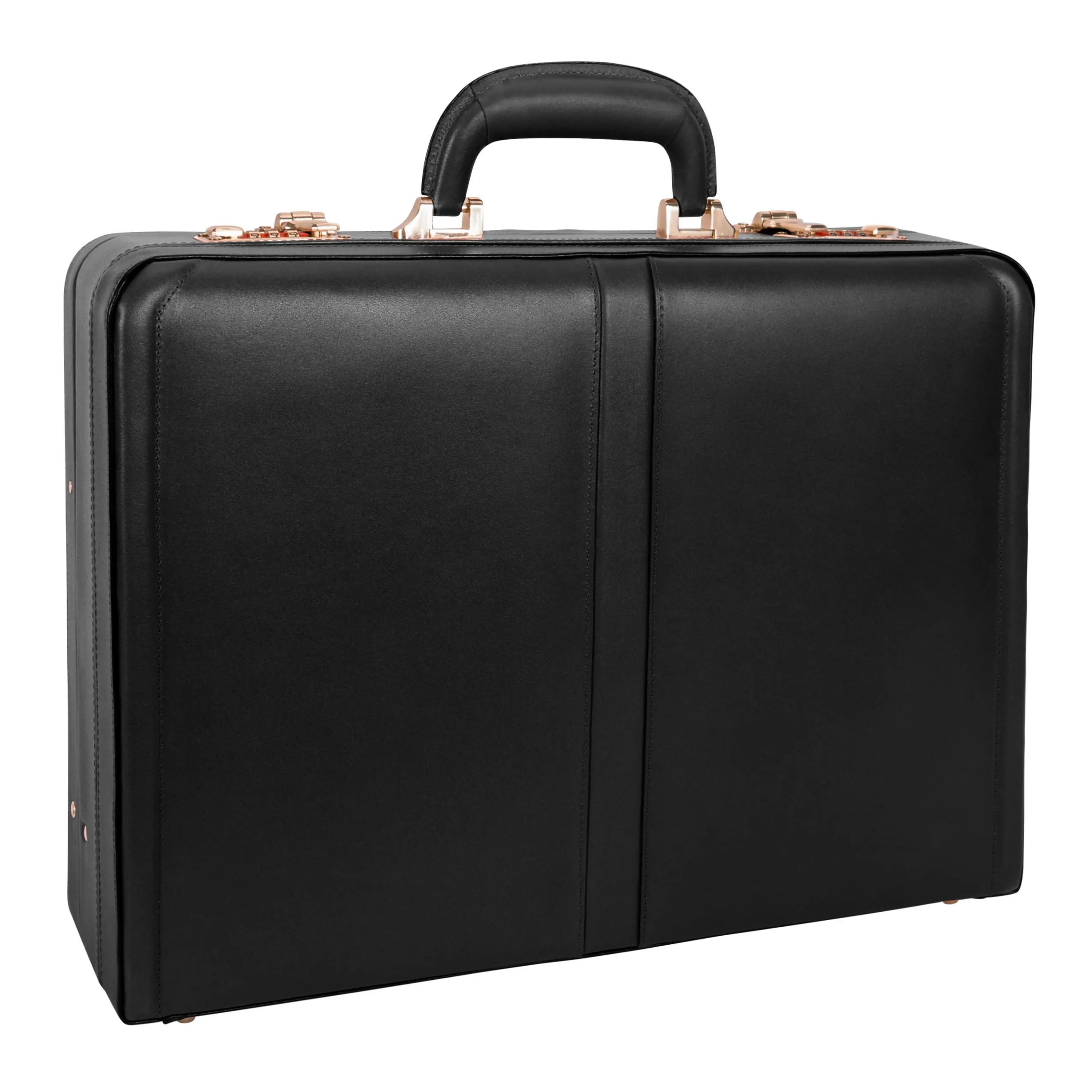 McKlein USA Harper Leather Expandable Attache Briefcase Assorted Colors