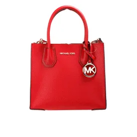 Michael Kors Mercer Medium Messenger Handbag (Bright Red)