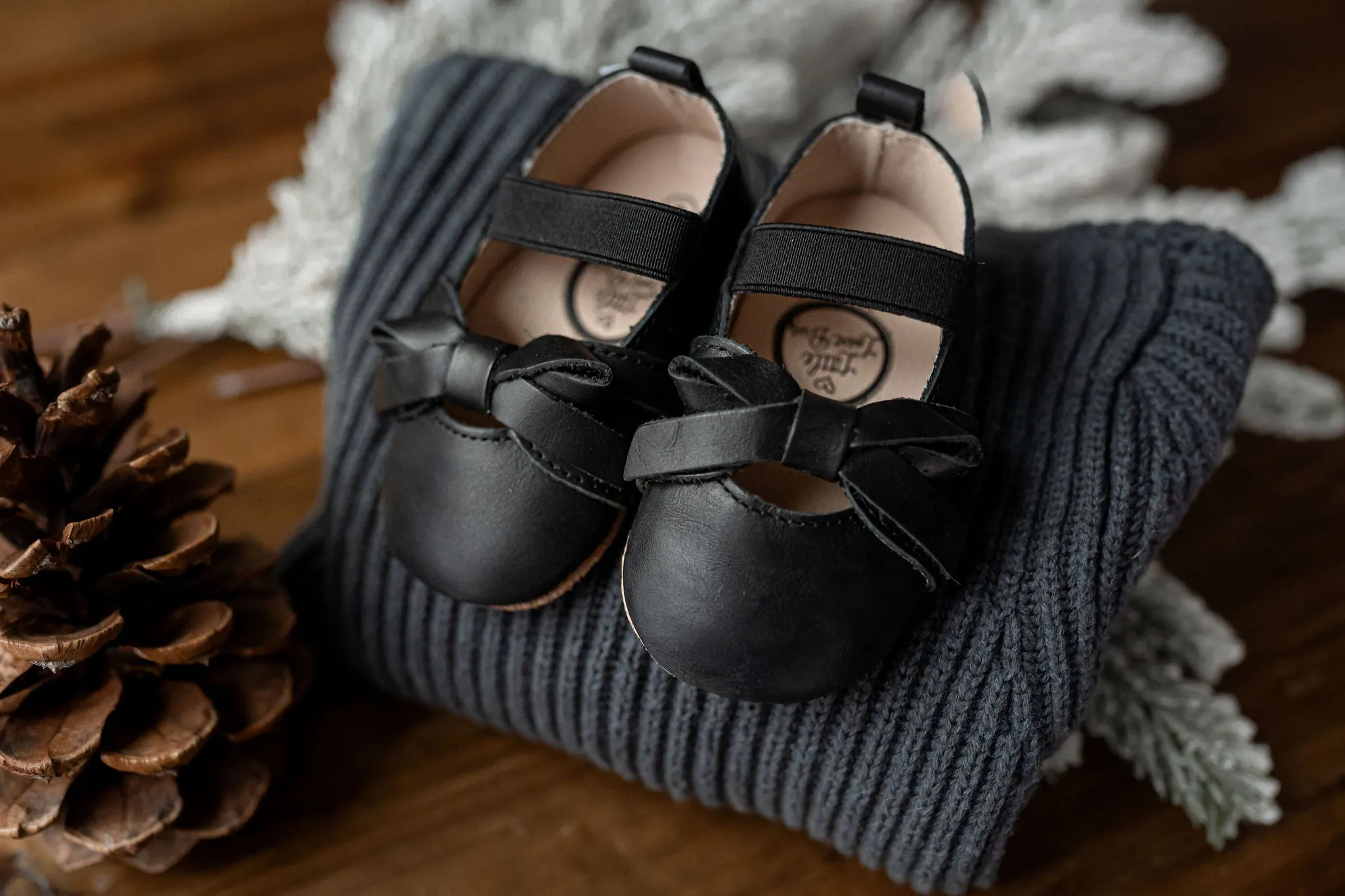 Midnight Black Ballet Flat {premium Leather}