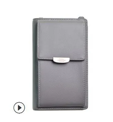 New Women Casual Wallet Brand Cell Phone Wallet Big Card Holders Wallet Handbag Purse Clutch Messenger Shoulder Straps Bag