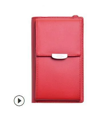 New Women Casual Wallet Brand Cell Phone Wallet Big Card Holders Wallet Handbag Purse Clutch Messenger Shoulder Straps Bag