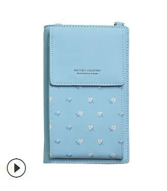 New Women Casual Wallet Brand Cell Phone Wallet Big Card Holders Wallet Handbag Purse Clutch Messenger Shoulder Straps Bag