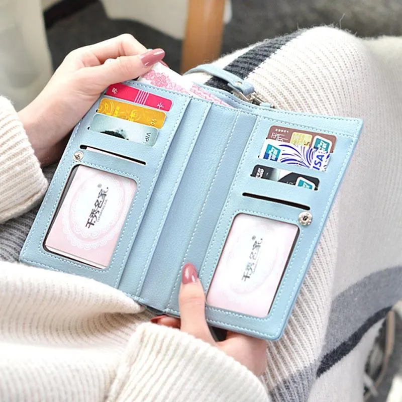 New Women Casual Wallet Brand Cell Phone Wallet Big Card Holders Wallet Handbag Purse Clutch Messenger Shoulder Straps Bag