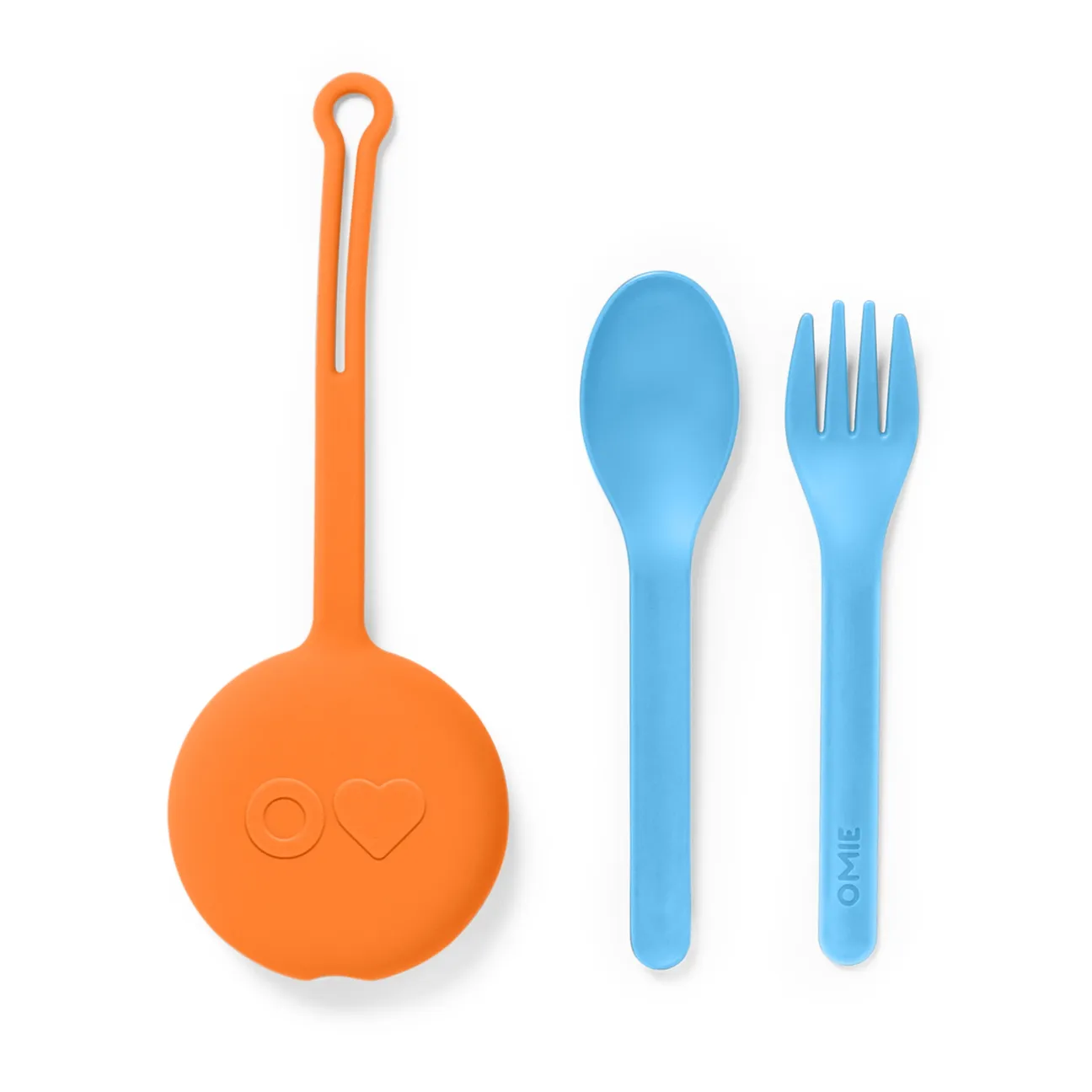 OmiePod Kids Utensils Set with Case ~ Sunrise